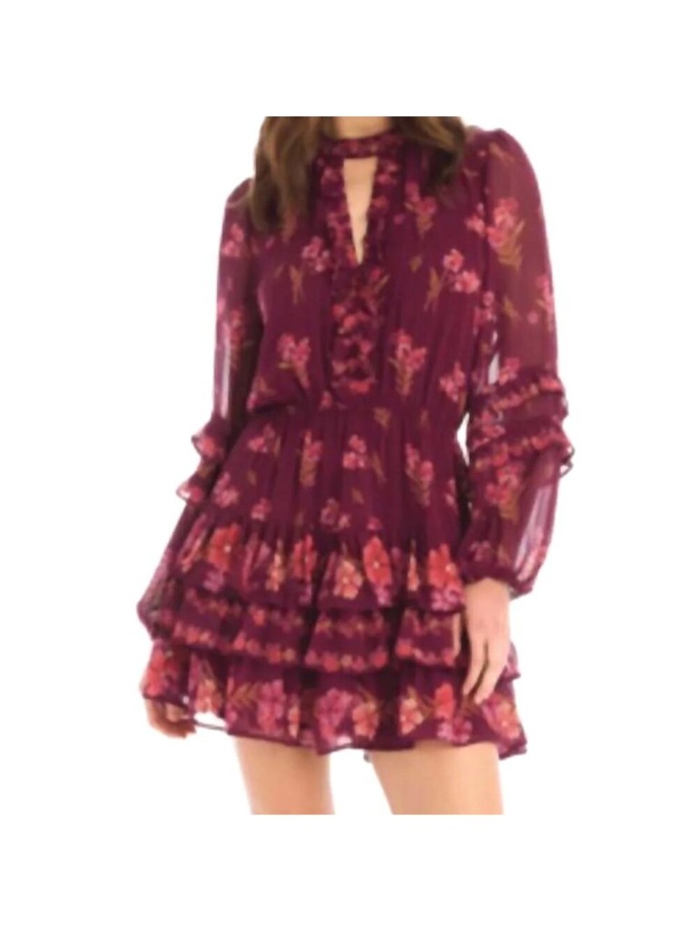 Allison New York Sammy Dress Floral Clusters Size Small New